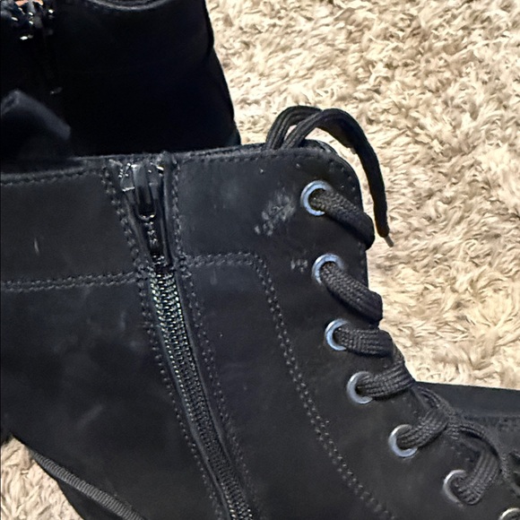 Men\'s Black Vera Gomma zipper on side Lace-Up Boots size 45 Euro 11 US main image 10